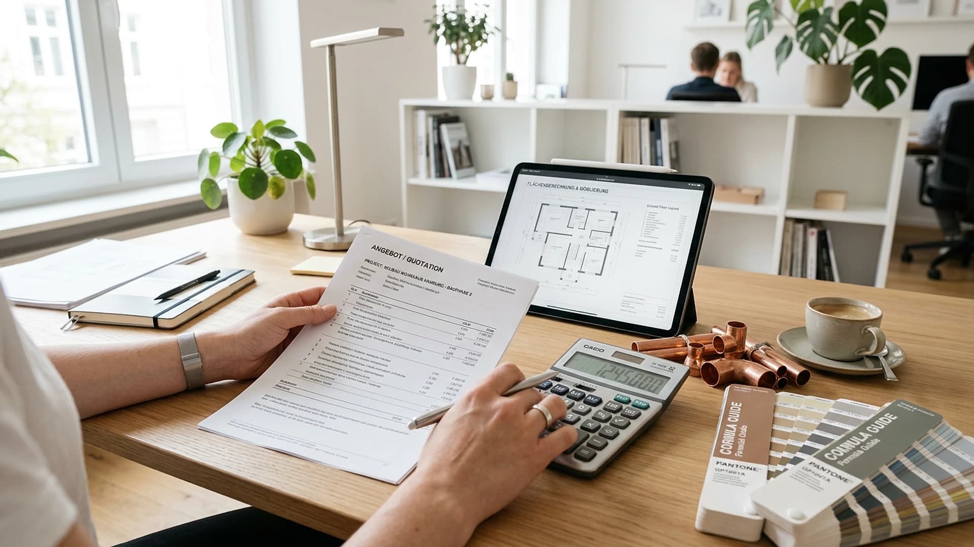 Handwerker bei der Arbeit