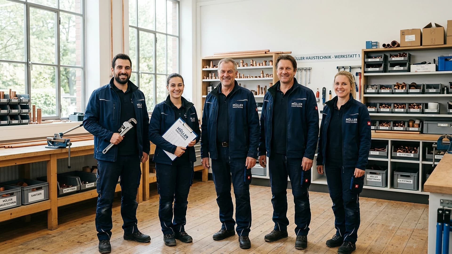 Das Team von Müller Haustechnik