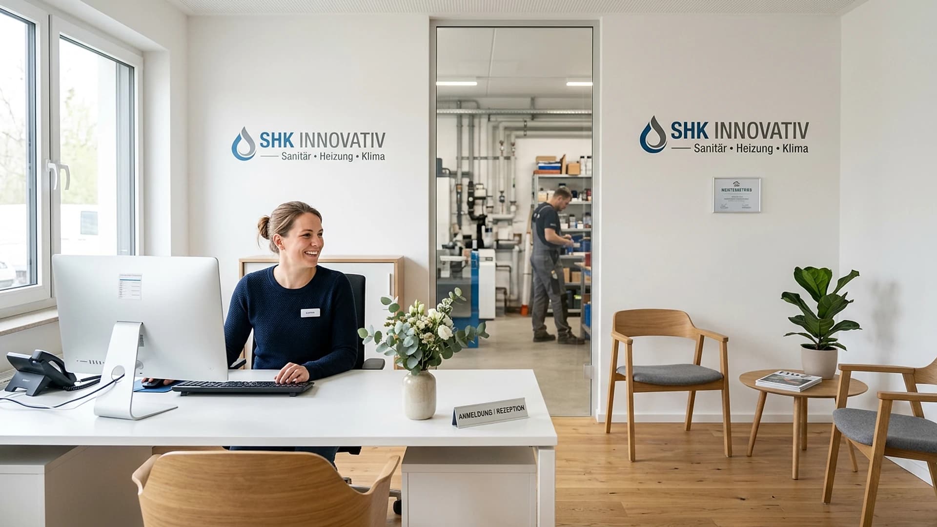 Empfang der Müller Haustechnik